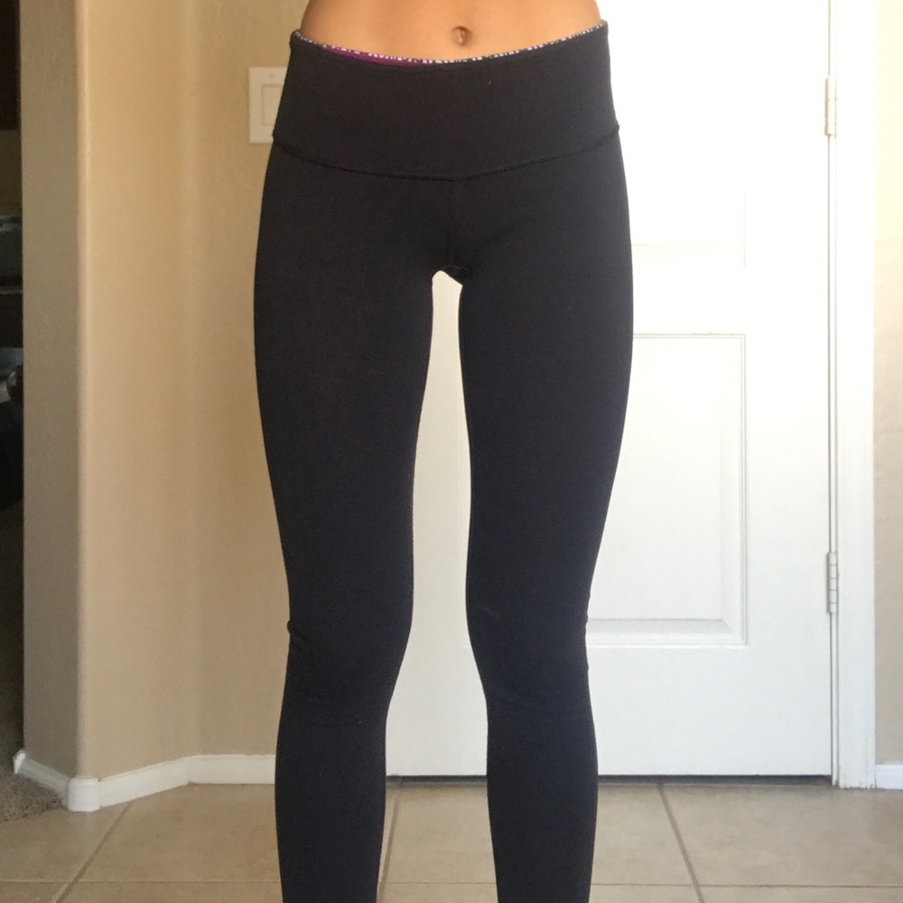 Black reversible lulu lemon leggings
